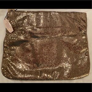 Victoria’s Secret Gold Glitter Clutch Handbag